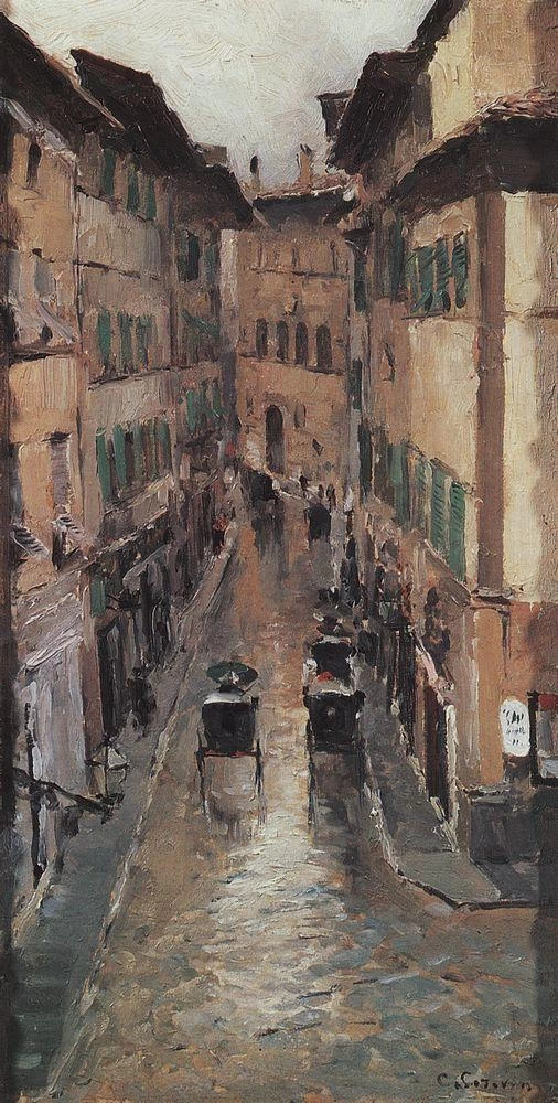 Konstantin Korovin - Pioggia a Firenze, Tretyakov Gallery, Moscow